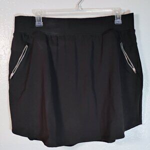 Lane Bryant LIVI Active Black Athletic Skort – Size 18/20 – Silver Zippers